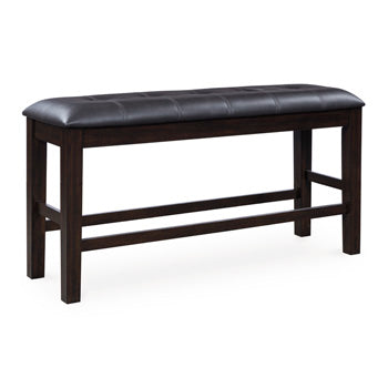 Ashley Haddigan Dark Brown Counter Height Dining Bench
