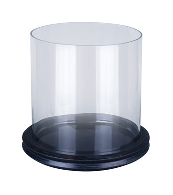 Ashley Saskia Clear Black Candle Holder