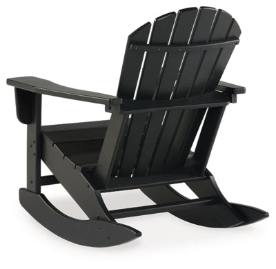 Ashley Sundown Treasure Black Outdoor Rocking Chair