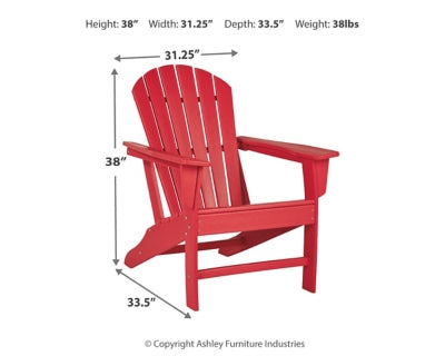 Ashley Sundown Treasure Red Adirondack Chair