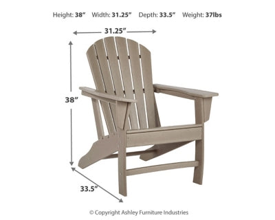 Ashley Sundown Treasure Driftwood Adirondack Chair
