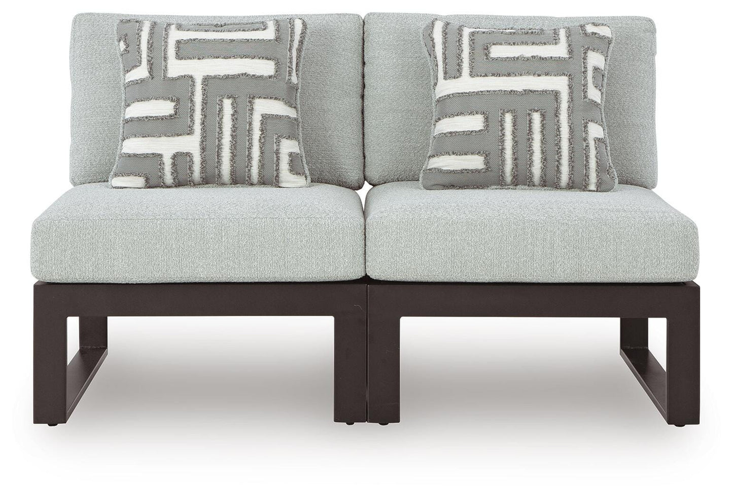 Ashley Beachloft Black Gray 2-Piece Outdoor Sectional