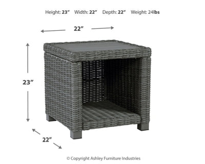 Ashley Elite Park Gray Outdoor End Table