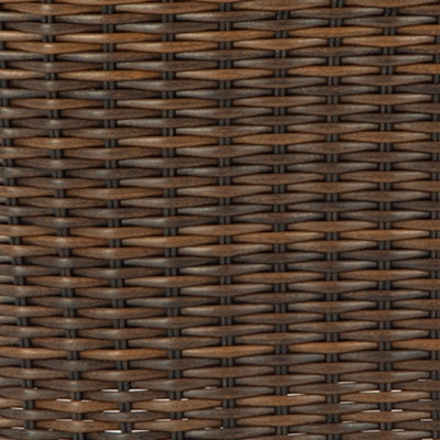 Ashley Horizon Hall Brown Green Outdoor Swivel Lounge Chair with Cushion