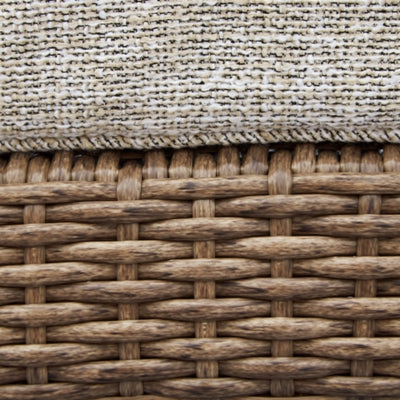 Ashley Beachcroft Beige Outdoor Chaise Lounge with Cushion