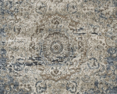 Ashley South Blue Beige 5' x 7' Rug