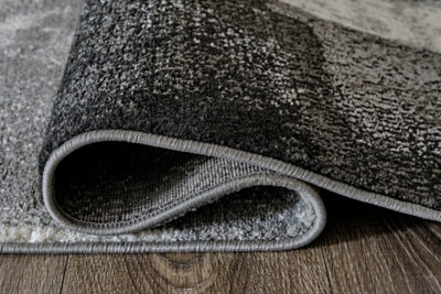 Ashley Brycebourne Black Cream Gray 5'3" x 7'7" Rug