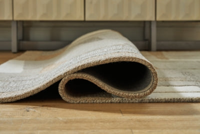 Ashley Abbotton Taupe Gray Caramel 8' x 10' Rug