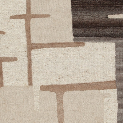 Ashley Kencher Beige Brown 8' x 10' Rug