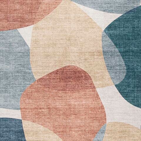 Ashley Chanleigh Multi Washable 7'6" x 9'6" Area Rug