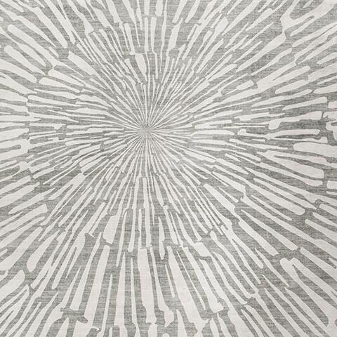 Ashley Verland Gray White Washable 7'6" x 9'6" Area Rug