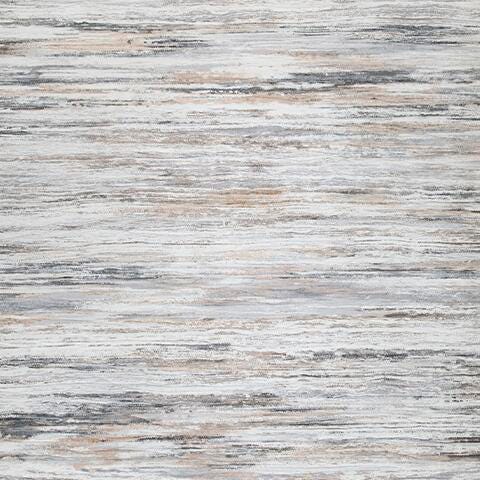 Ashley Nace Gray Brown White 7'6" X 9'6" Memory Foam Area Rug