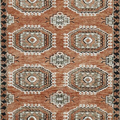 Ashley Qaabiz Sienna Ivory Black 5' x 7' Area Rug