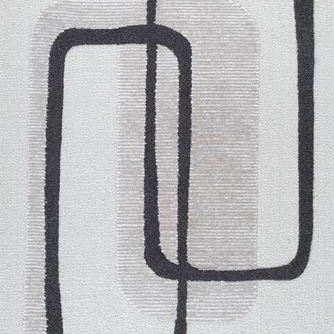 Ashley Davismour Ivory Taupe Charcoal 7'8" x 10' Area Rug