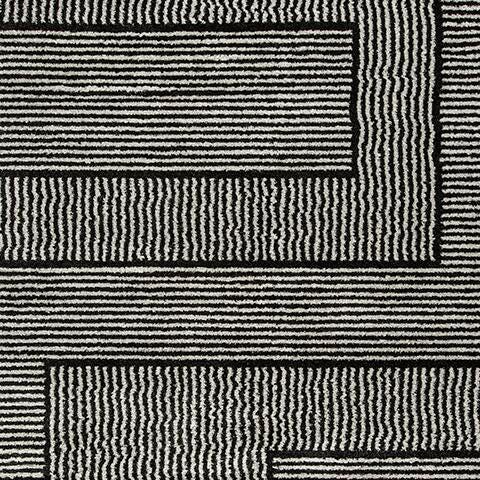 Ashley Kurtmen Black Ivory 7'10" x 9'10" Area Rug