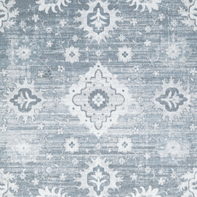 Ashley Avanworths Blue Gray Ivory Washable 7'10" x 10' Area Rug