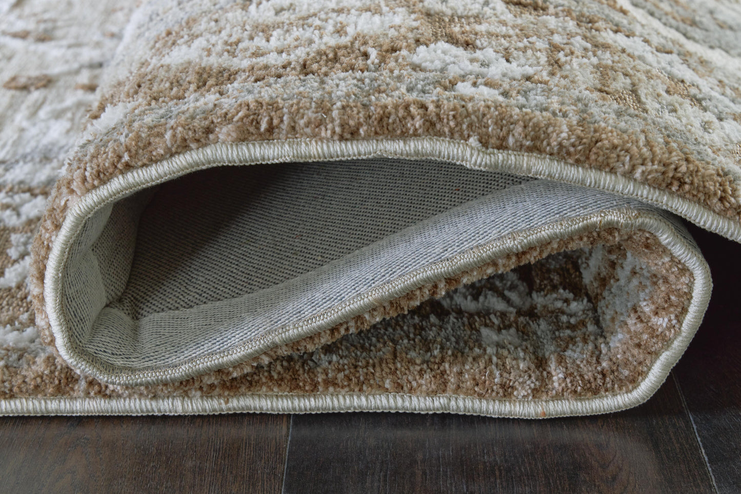 Ashley Ainswick Brown Beige Gray Memory Foam Large Rug