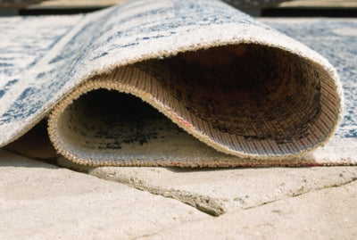 Ashley Daddridge Blue Gray Ivory 5' x 7' Rug