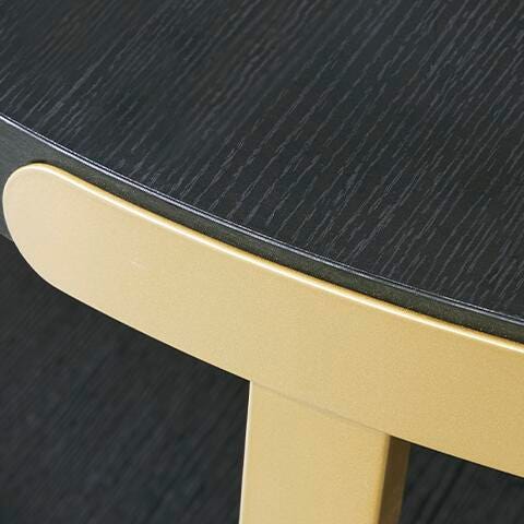 Ashley Shylore Black Brass Finish Table (Set of 3)