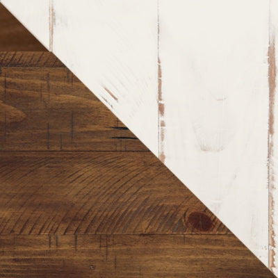 Ashley Wystfield White / Brown End Table