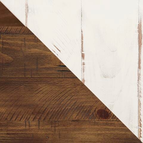 Ashley Wystfield White / Brown End Table
