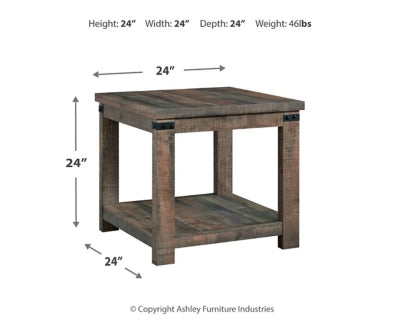 Ashley Hollum Rustic Brown End Table