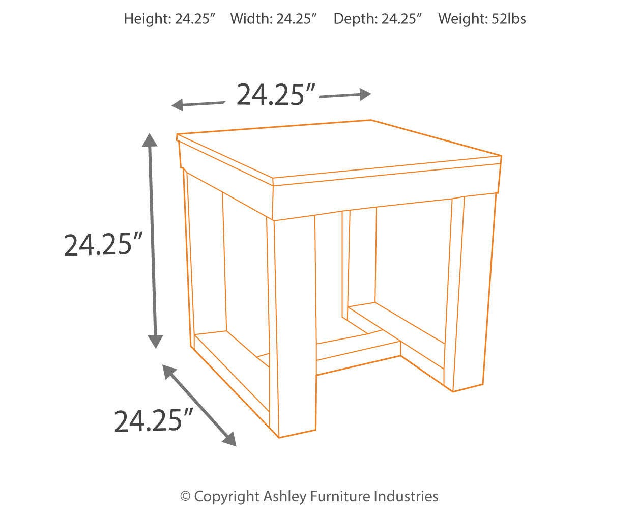 Ashley Watson Dark Brown End Table