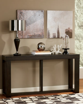 Ashley Watson Dark Brown Sofa/Console Table