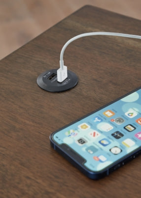 Ashley Moriville Grayish Brown Chairside End Table