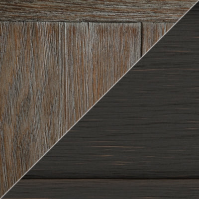 Ashley Tyler Creek Grayish Brown Black Chairside End Table with USB Ports & Outlets