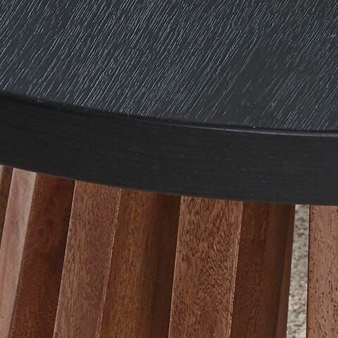 Ashley Kallari Warm Brown Black End Table