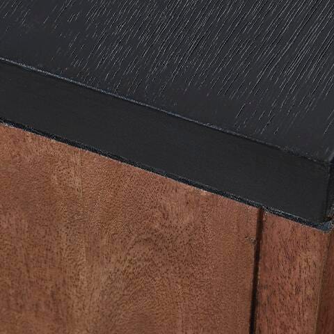 Ashley Kallari Warm Brown Black Chairside End Table