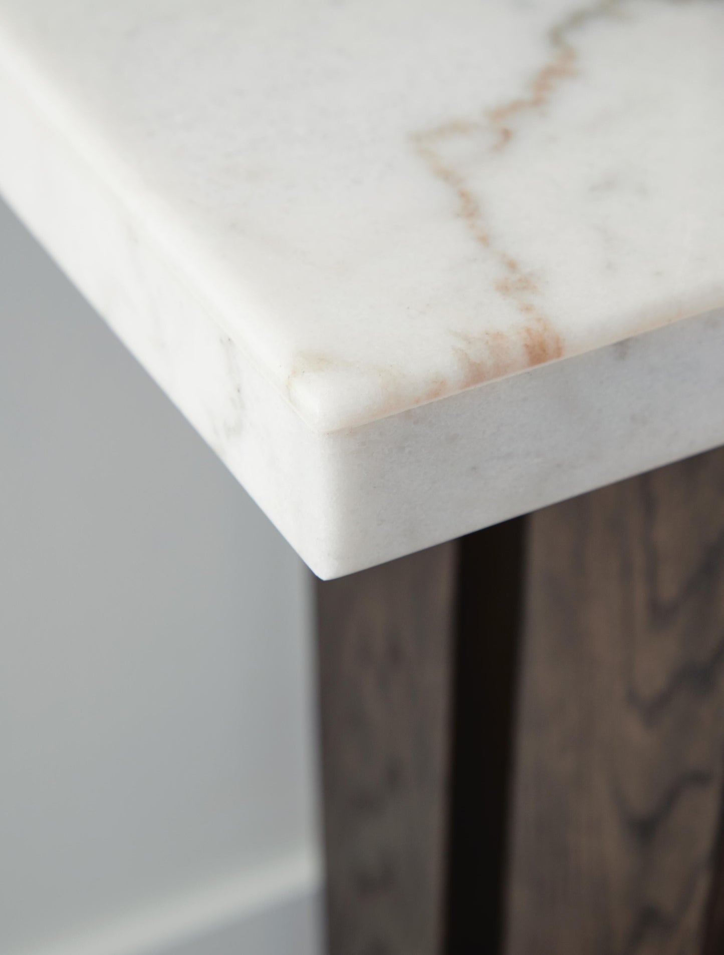Ashley Burkhaus White Dark Brown Sofa Table