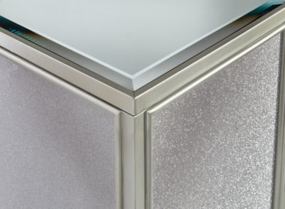 Ashley Traleena Silver Finish Nesting End Table (Set of 2)