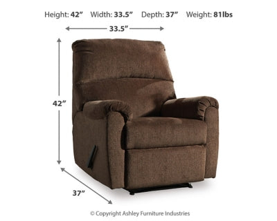 Ashley Nerviano Chocolate Recliner