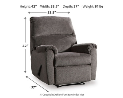 Ashley Nerviano Gray Recliner