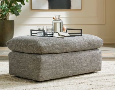 Benchcraft Dramatic Granite Ottoman