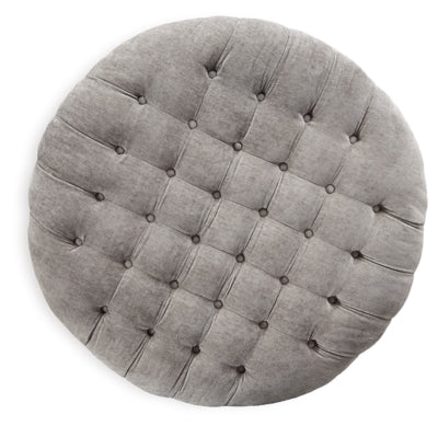 Ashley Carnaby Linen Oversized Accent Ottoman