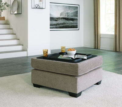 Ashley Creswell Stone Ottoman With Storage