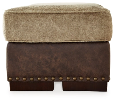 Ashley Alesbury Chocolate Ottoman