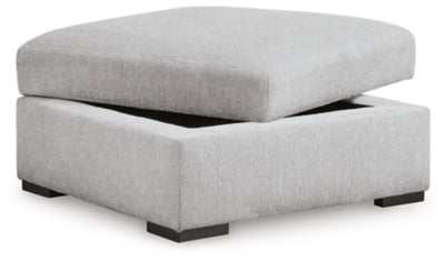 Benchcraft Gabyleigh Nickel Ottoman With Storage