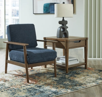 Ashley Bixler Navy Accent Chair