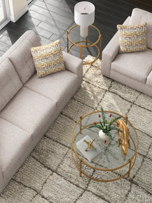 Ashley Pearlox Gold Table (Set of 3)