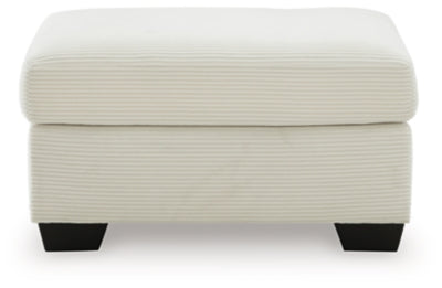 Ashley Amesley Ivory Ottoman