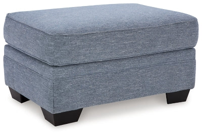 Benchcraft Carissa Manor Denim Ottoman