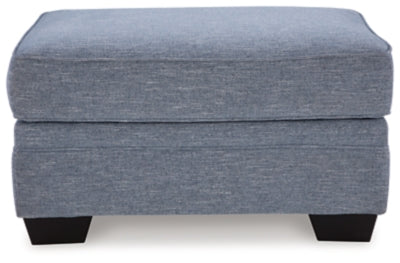 Benchcraft Carissa Manor Denim Ottoman