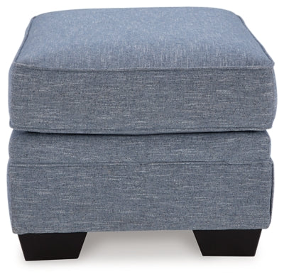 Benchcraft Carissa Manor Denim Ottoman