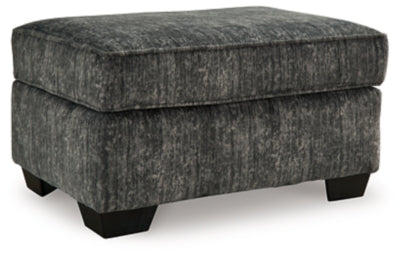 Ashley Lonoke Gunmetal Ottoman