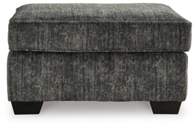 Ashley Lonoke Gunmetal Ottoman