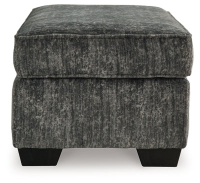 Ashley Lonoke Gunmetal Ottoman